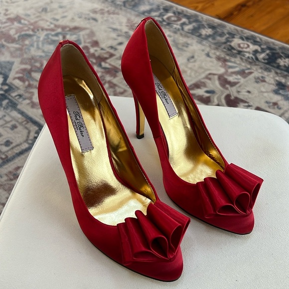 Ted Baker London Shoes - Ted Baker London Mayter Res Satin Stiletto Bow Pumps